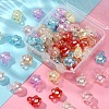 70Pcs 7 Colors Transparent Crackle Acrylic Pendants Set MACR-YW0001-90-6