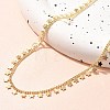 Rack Plating Brass Star Tassel Pendant Necklaces for Women NJEW-M048-02G-2