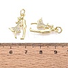 Valentine's Day Brass Micro Pave Clear Cubic Zirconia Pendants KK-Q072-12G-3