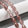 Natural Strawberry Quartz Beads Strands G-P520-B11-01-2