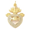 Mother's Day Brass Micro Pave Clear Cubic Zirconia Pendants FIND-Z041-20I-1
