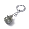 Natural Labradorite Keychains KEYC-P011-04P-09-3