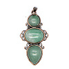 Retro Natural Aventurine Pendants PW-WG7292F-20-1