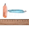 Spray Painted Natural Quartz Crystal Points Big Pendants G-Q601-24-3