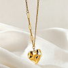 304 Stainless Steel Pave Clear Cubic Zirconia Pendant Necklaces WG5E316-05-1