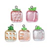 Fruit Theme Transparent Resin Pendants RESI-B047-08-1