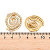 Vortex Spiral 304 Stainless Steel Stud Earrings for Women EJEW-F406-02A-G01-3