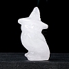 Natural Quartz Crystal Carved Owl Figurines PW-WG0199F-01-1