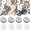 80Pcs 2 Colors Dyed Natural Shell Bead Spacers SHEL-FS0001-11-1