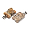 Natural Crazy Agate Pendants G-B127-09P-03-3