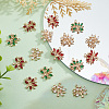18Pcs 3 Colors Brass Micro Pave Cubic Zirconia Pendants KK-DC0001-25-5