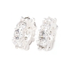 Brass Micro Pave Cubic Zirconia European Beads KK-C157-09A-S-1