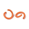Spray Painted Iron Open Jump Rings IFIN-T017-04B-18-3