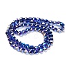 Electroplate Glass Beads Strands EGLA-B004-01A-AB03-2