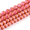 Baking Paint Glass Beads Strands DGLA-N008-10mm-01-2
