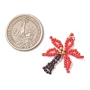 Glass Seed Beaded Pendants PALLOY-MZ01251-3