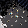 20Pcs 5 Colors Brass Huggie Hoop Earring Findings KK-AR0002-81-5