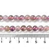 Natural Purple Rutilated Quartz Beads Strands G-M427-A01-01-5