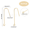 70Pcs Brass Earring Hooks KK-DC0001-14-2