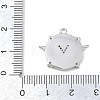 Brass Micro Pave Clear Cubic Zirconia Pendants KK-G545-02P-3