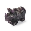 Natural Amethyst Carved Healing Rhinoceros Figurines DJEW-M008-02H-2