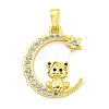 Brass Micro Pave Clear Cubic Zirconia Pendant FIND-Z044-03J-4