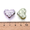 Textured Plating Opaque Acrylic Beads PACR-T018-06M-3