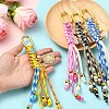 Polyester & Spandex Cord Pendant Decorations HJEW-YW00432-01-4