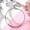 Natural Amethyst Beads Link Bracelets BJEW-JB11835-04-1