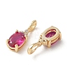 Brass Micro Pave Cubic Zirconia Pendants KK-Q031-43G-11-2