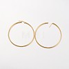 Ion Plating(IP) 304 Stainless Steel Hoop Earrings EJEW-N0016-11G-L-2