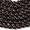 Natural Smoky Quartz Round Beads Strands X-G-E329-6mm-38-2
