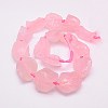 Natural Rose Quartz Beads Strands X-G-G543-07D-2