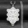 304 Stainless Steel Spiritual Tree of Life Pendant Necklaces FS-WGDE3A4-01-1