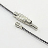 201 Stainless Steel Wire Necklace Cord TWIR-SW001-10-3