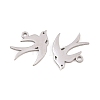 304 Stainless Steel Charms STAS-E521-07P-06-1