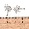 Brass Micro Pave Cubic Zirconia Pendants ZIRC-K070-38P-3