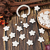 24Pcs Star Synthetic Lava Rock Beads G-PA0002-25B-4