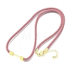 3MM Round Nylon Milan Cord Necklaces Making NJEW-H091-01G-2