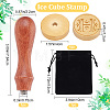 1Pc Golden Tone Brass Stamp Head DIY-CP0007-82H-2