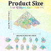 12Pcs Colorful Suncatcher Rainbow Prism Electrostatic Glass Stickers DIY-WH0409-69B-2