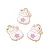 Alloy Enamel Pendants ENAM-H039-02G-A-3