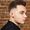 28Pcs 9 Style Clear Cubic Zirciona Diamond & Flat Round Stud Earrings & Ear False Plugs & Hoop Earrings EJEW-AN0003-46-3