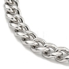 Non-Tarnish 201 Stainless Steel Curb Chain Bracelets for Women and Men BJEW-F473-08P-01-2