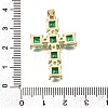Brass Pave Cubic Zirconia Pendants CU-CBAE7DF-11G-C-4