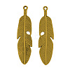 Tibetan Style Alloy Feather Big Pendants LS-TIBEP-A12720-AG-NR-1