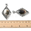 Natural Black Lip Shell Big Pendants FIND-Z032-06B-3