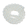 Electroplate Imitation Jade Glass Beads Strands LS-EGLA-N013-J8mm-D02-2