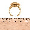 304 Stainless Steel Open Cuff Ring Components STAS-F366-06E-G-2