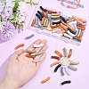 88Pcs 11 Colors Opaque Acrylic Beads MACR-PA0001-89-3